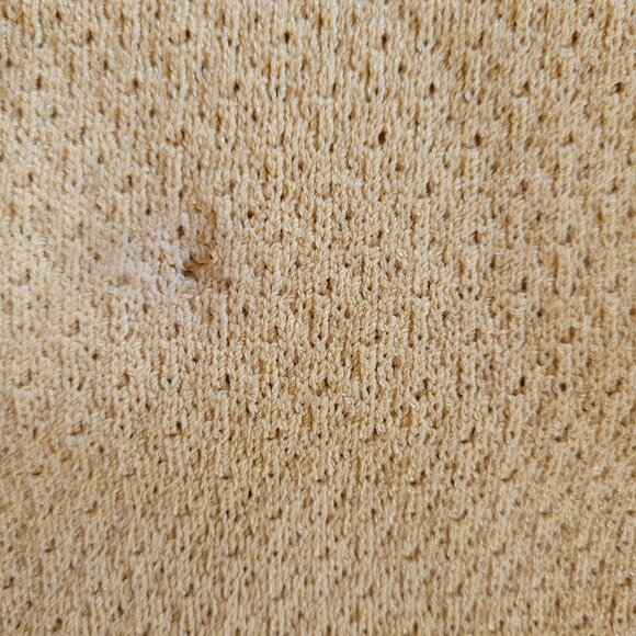 St. John Collection Long Boucle Knit Skirt Size 8 Light Yellow-Cream Color - Picture 10 of 13